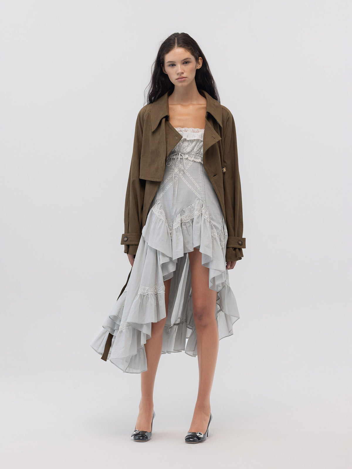 MUTE SUEDE TRENCH JACKET
