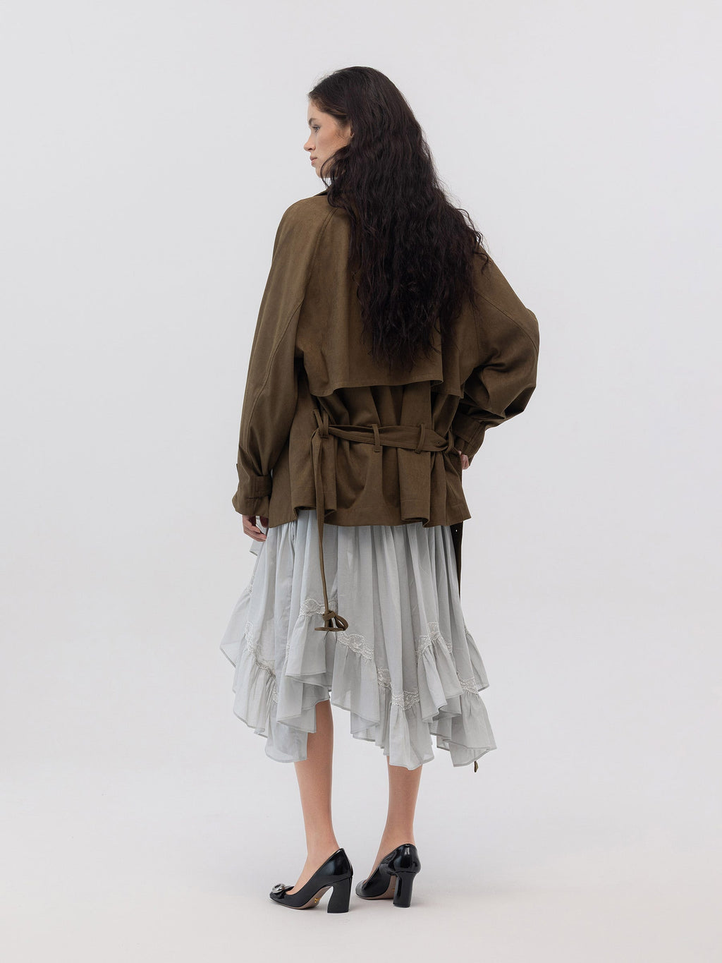MUTE SUEDE TRENCH JACKET