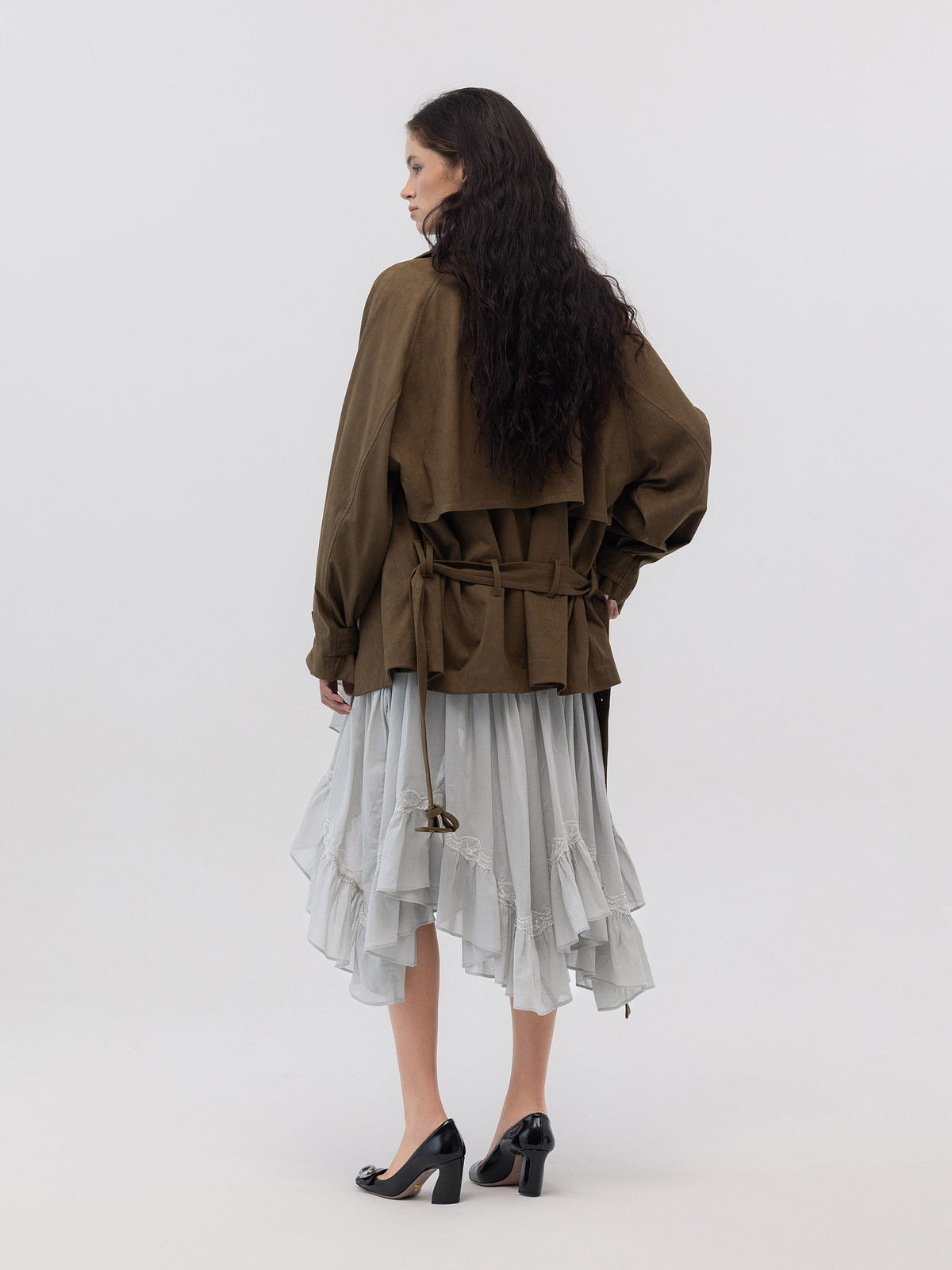 MUTE SUEDE TRENCH JACKET