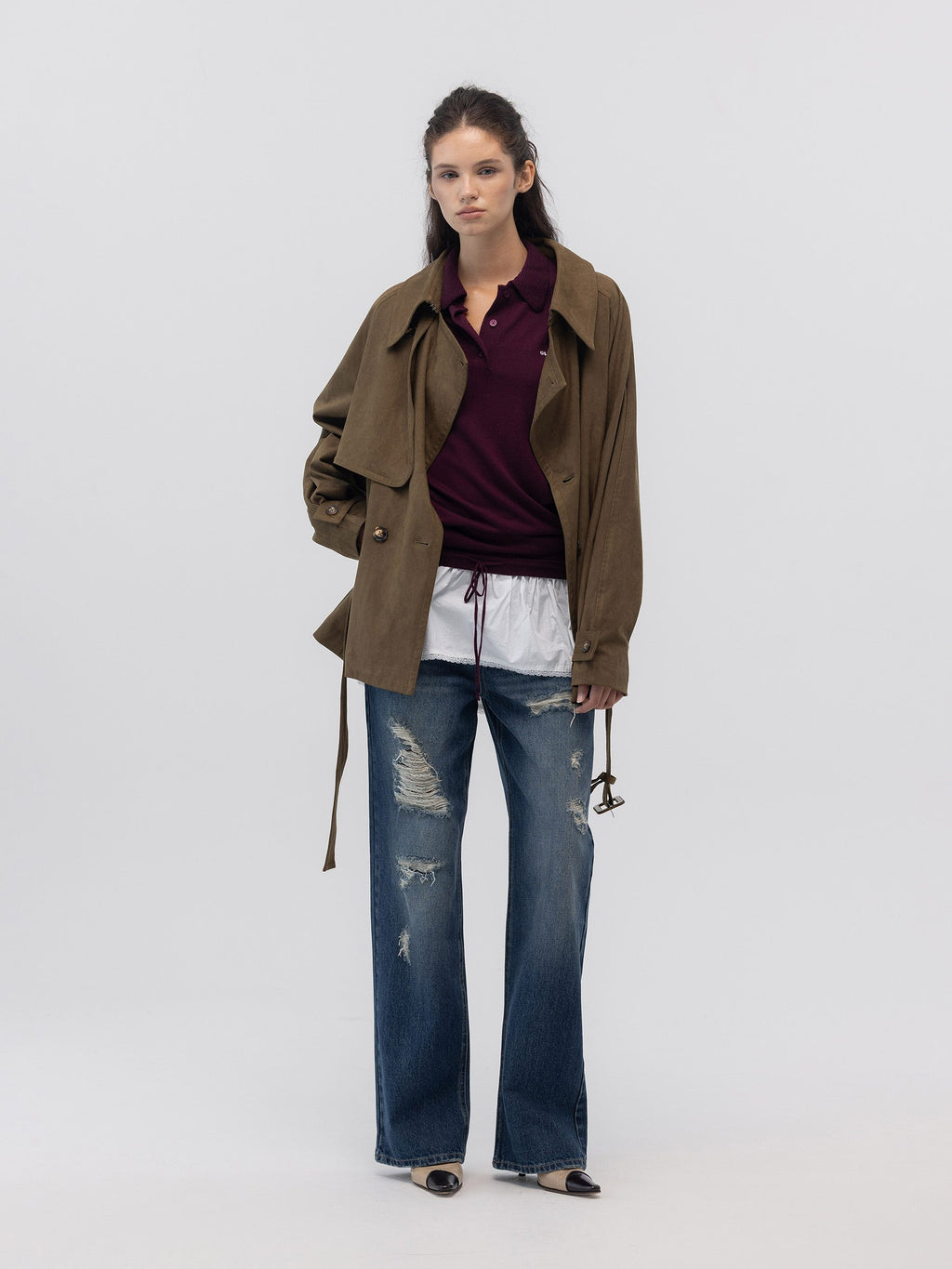 MUTE SUEDE TRENCH JACKET