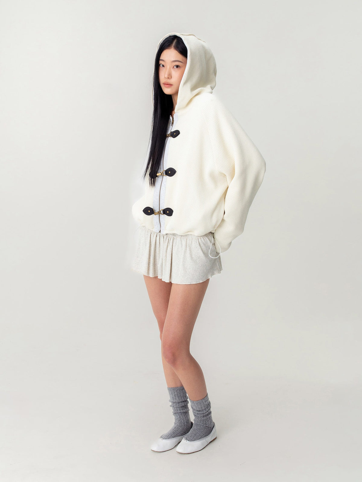 NOVA REVERSIBLE WAFFLE JACKET