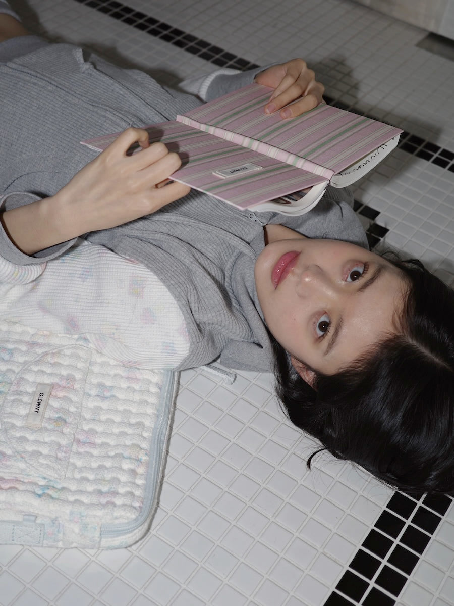 CONTRAST DREAMY WAFFLE HOODIE