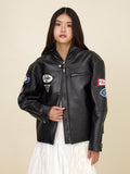 RACER HOODED LEATHER JACKET