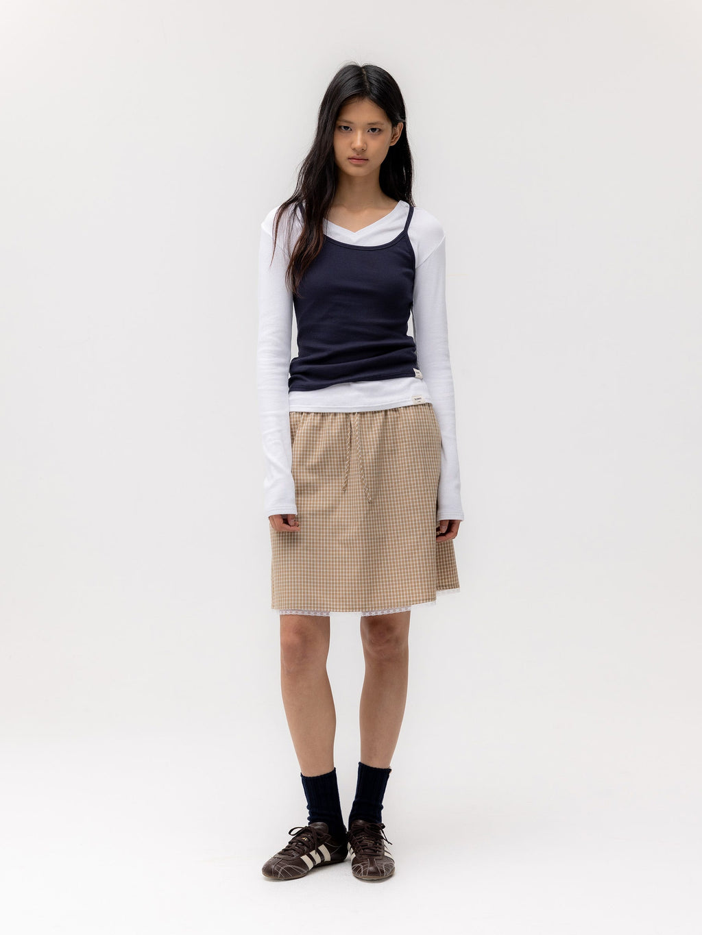 G CLASSIC V-NECK RIB LONG SLEEVE