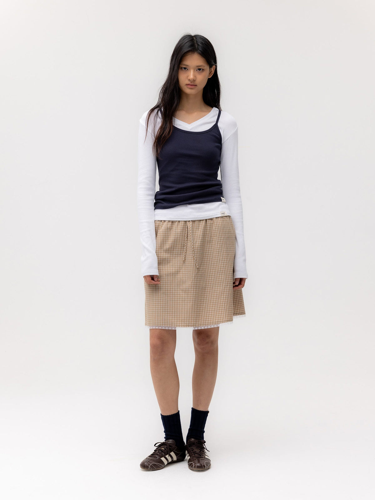 G CLASSIC V-NECK RIB LONG SLEEVE