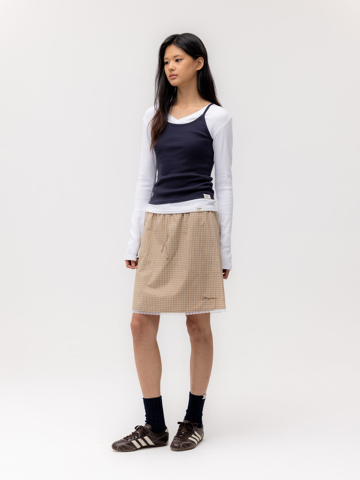 G CLASSIC V-NECK RIB LONG SLEEVE