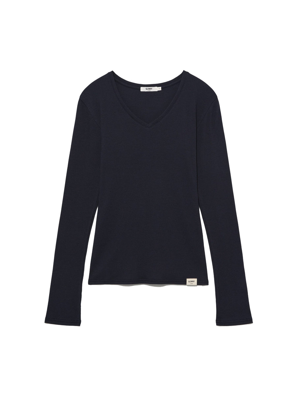 G CLASSIC V-NECK RIB LONG SLEEVE