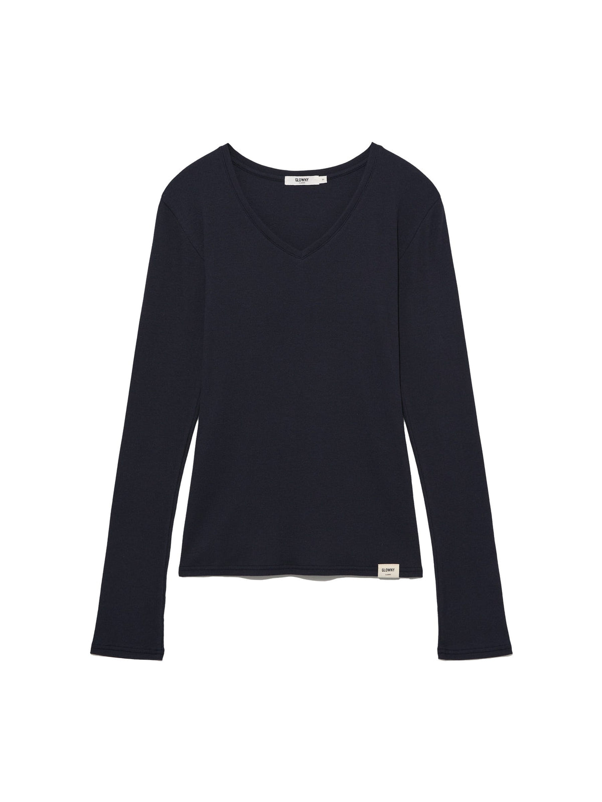 G CLASSIC V-NECK RIB LONG SLEEVE