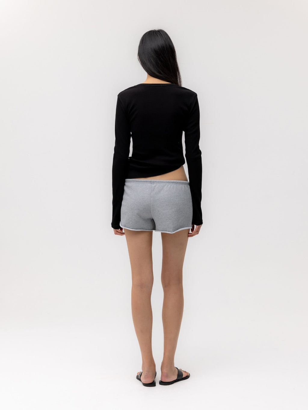 G CLASSIC V-NECK RIB LONG SLEEVE