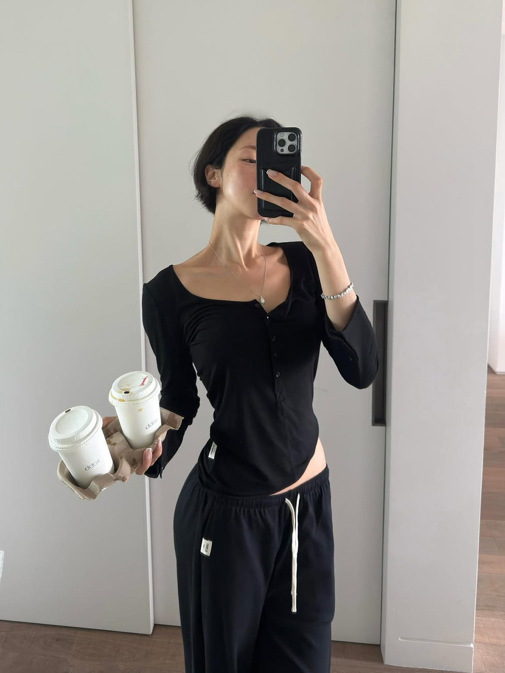 G BUTTON LONG SLEEVE