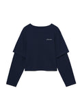 G DOUBLE SLEEVE LETTER TEE