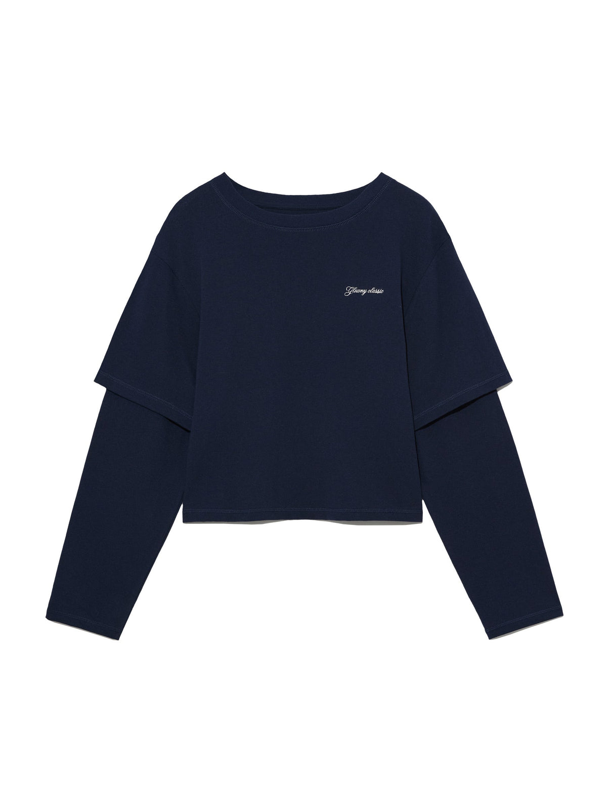 G DOUBLE SLEEVE LETTER TEE