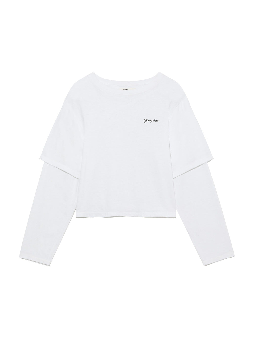G DOUBLE SLEEVE LETTER TEE