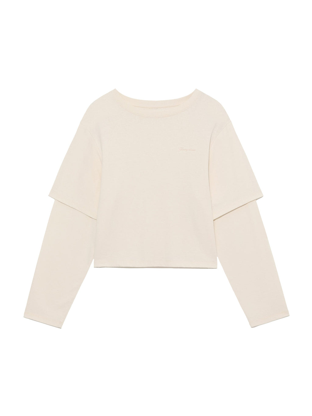 G DOUBLE SLEEVE LETTER TEE