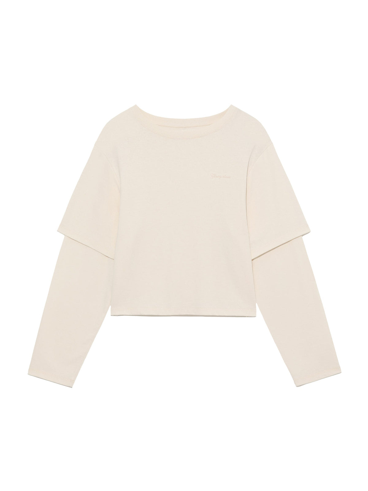 G DOUBLE SLEEVE LETTER TEE