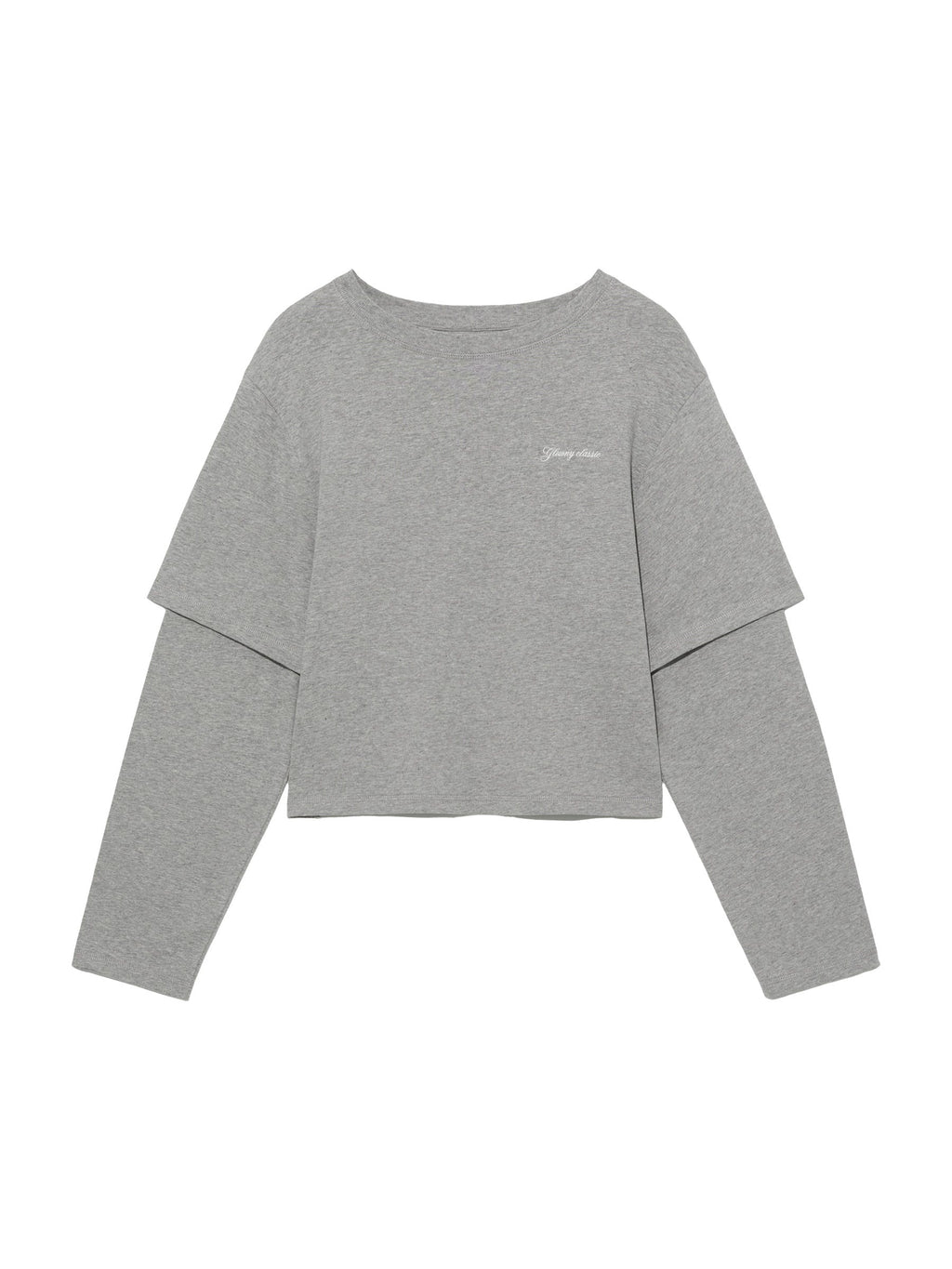 G DOUBLE SLEEVE LETTER TEE