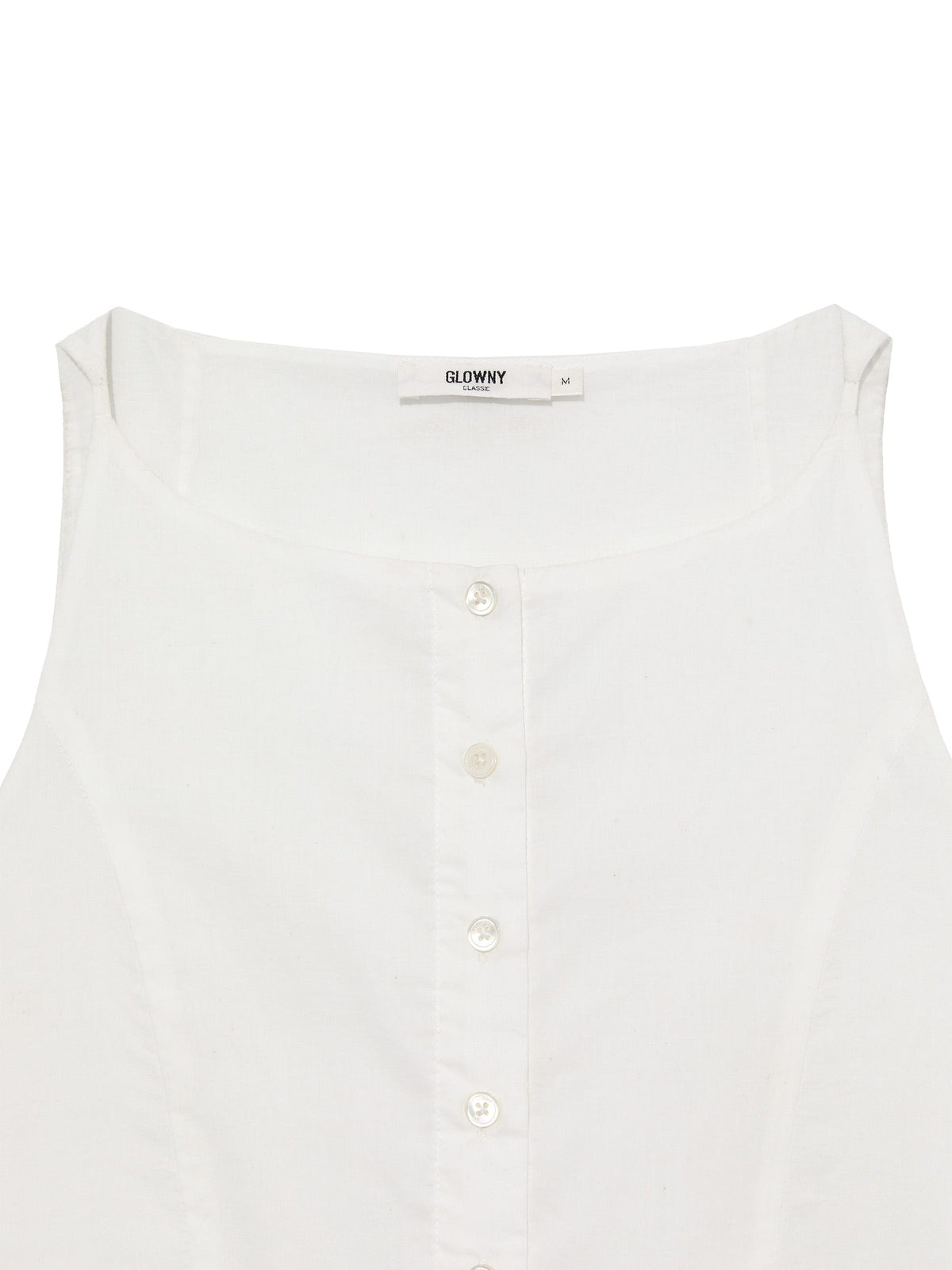 G RUFFLED BUTTON BLOUSE
