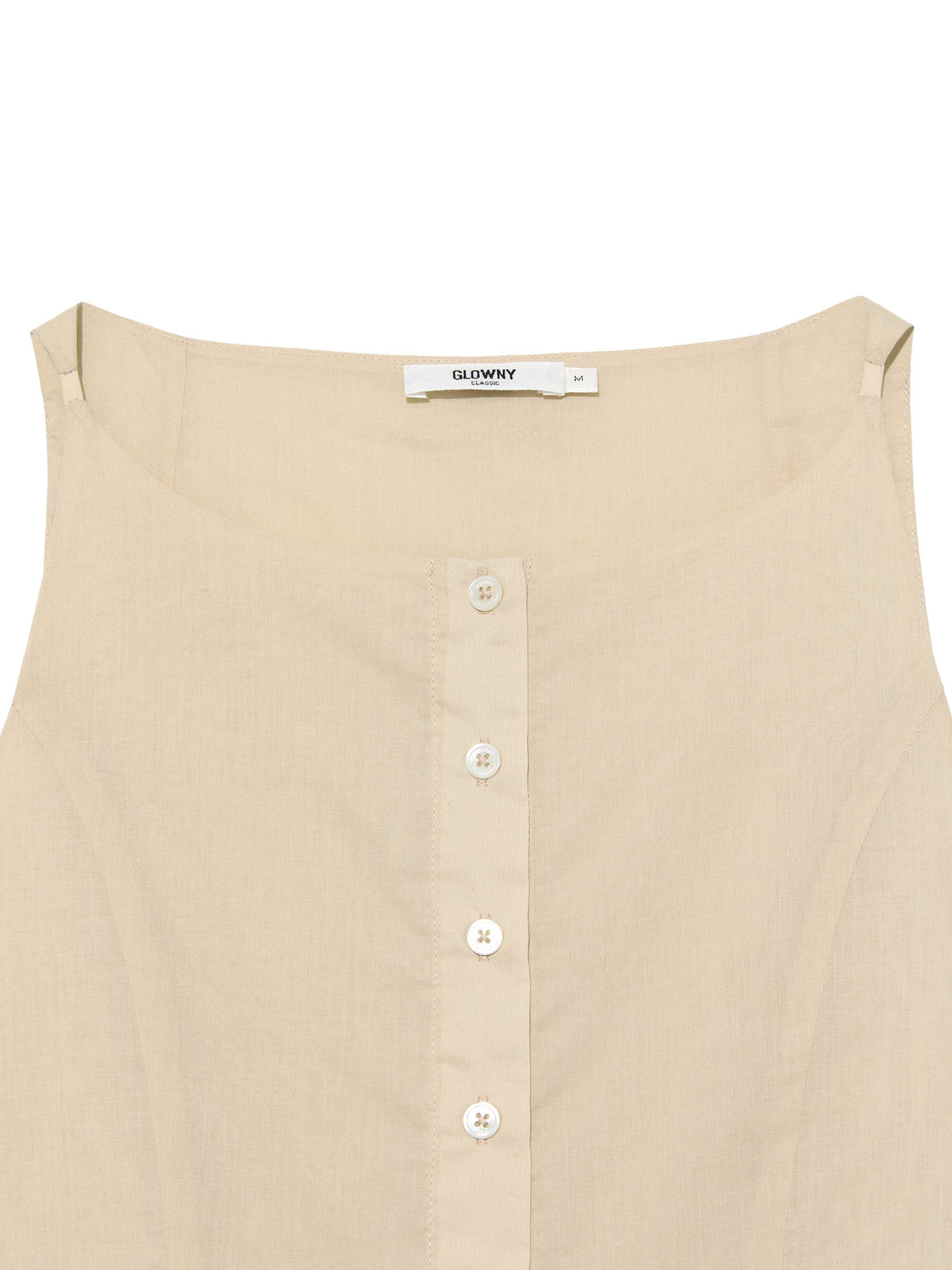 G RUFFLED BUTTON BLOUSE