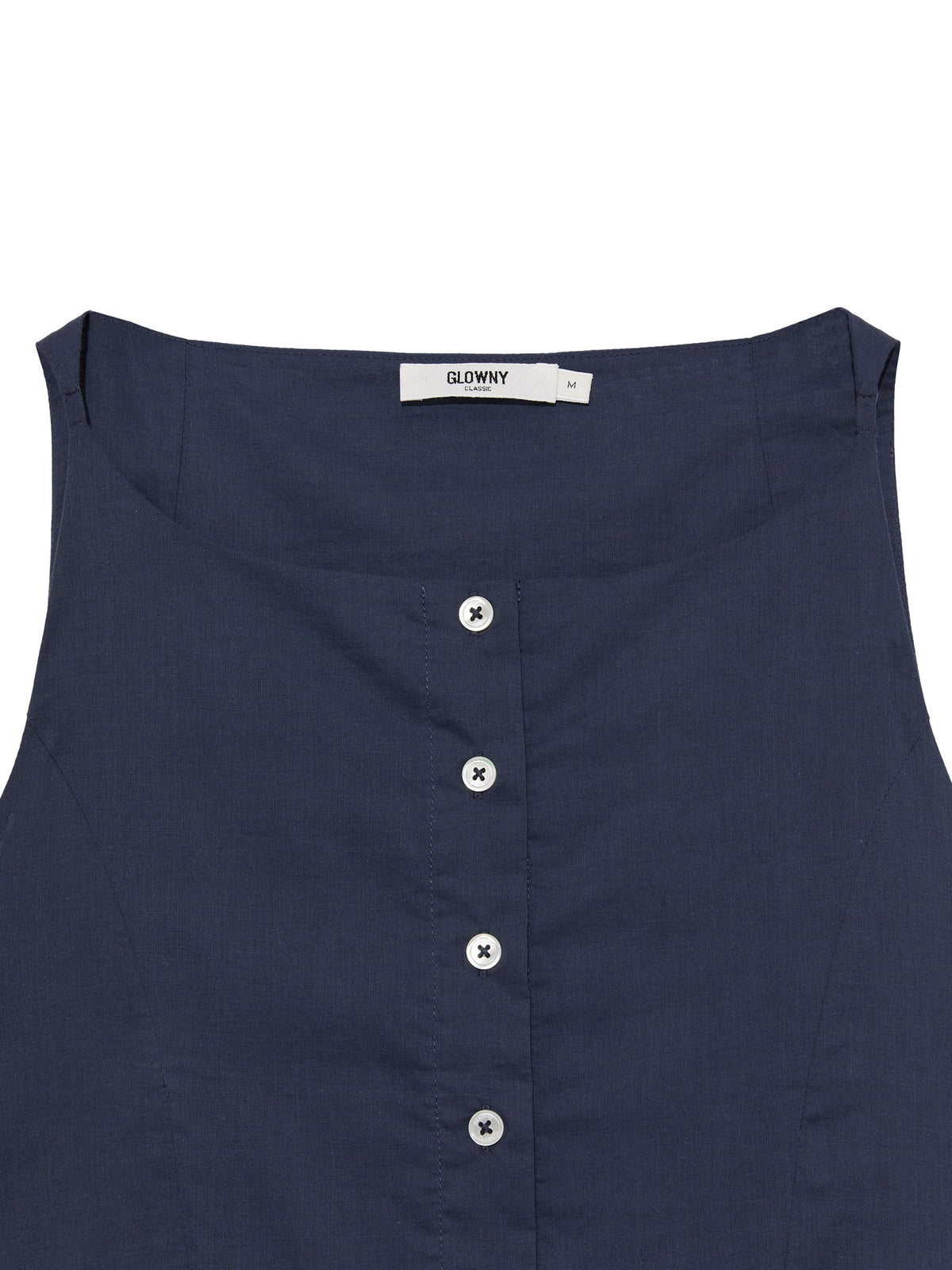 G RUFFLED BUTTON BLOUSE