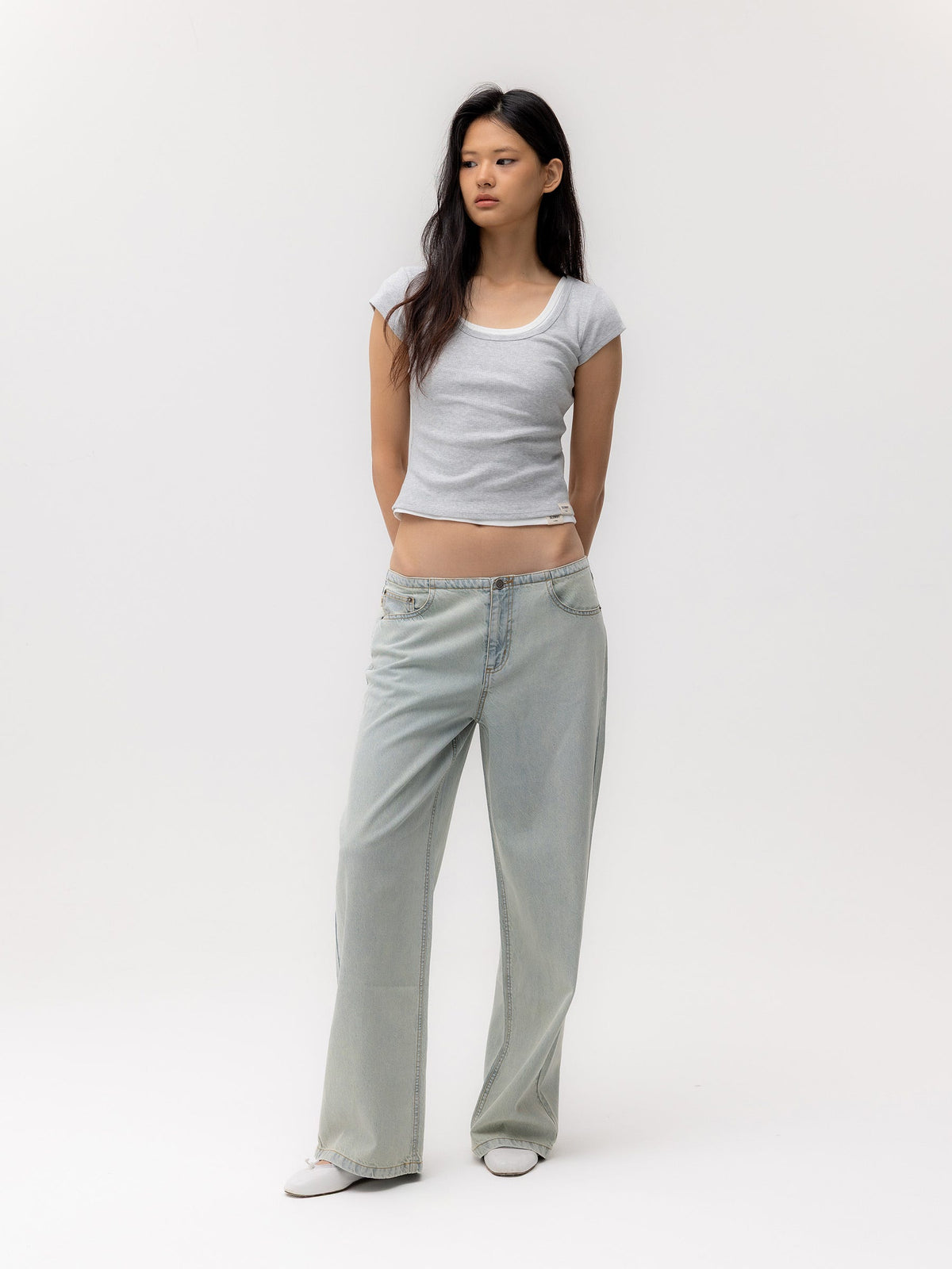 G DEEP SCOOP TEE