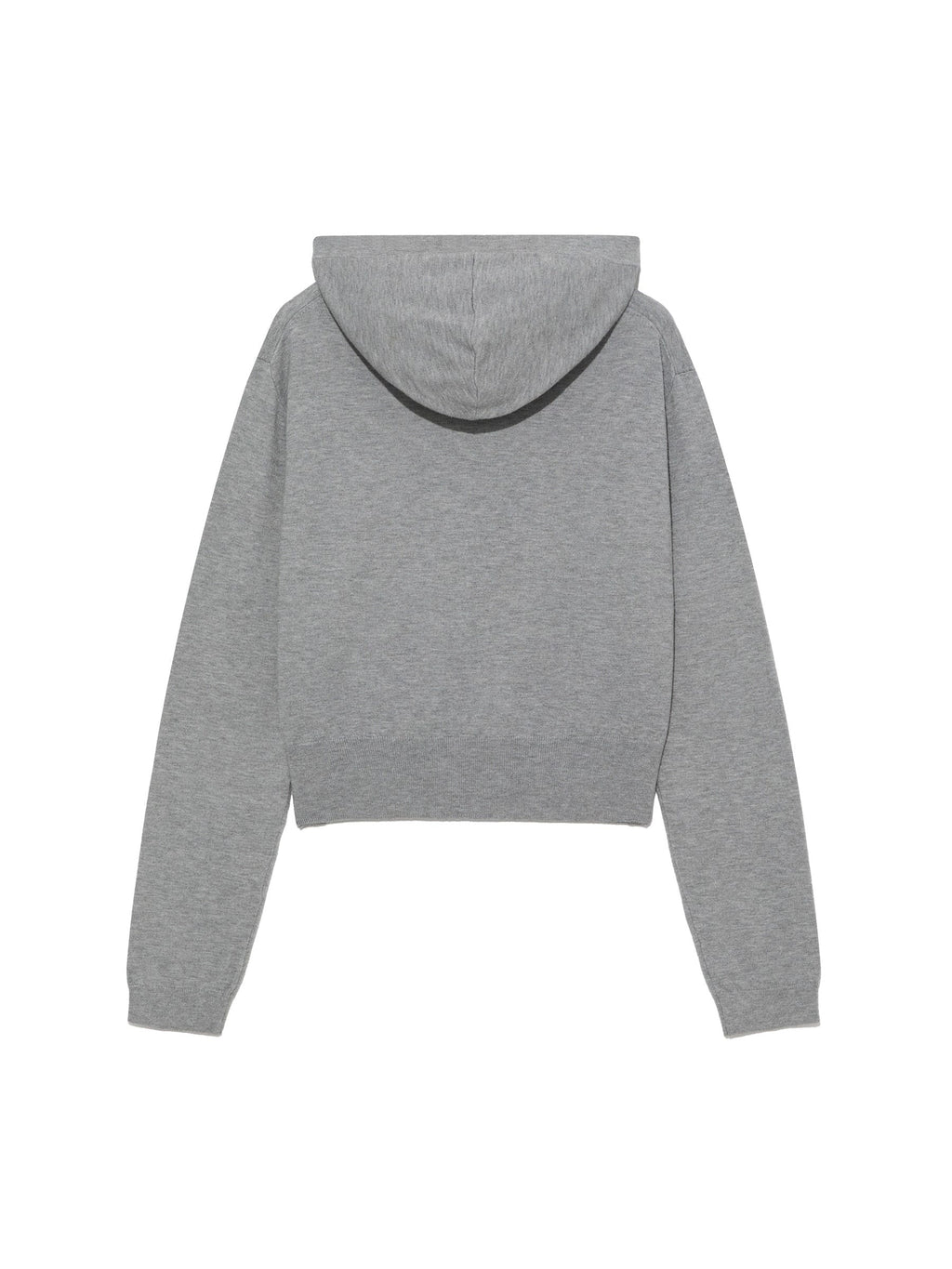 G HUG V-NECK KNIT HOODIE