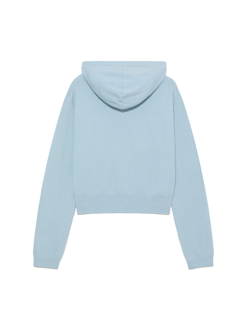 G HUG V-NECK KNIT HOODIE