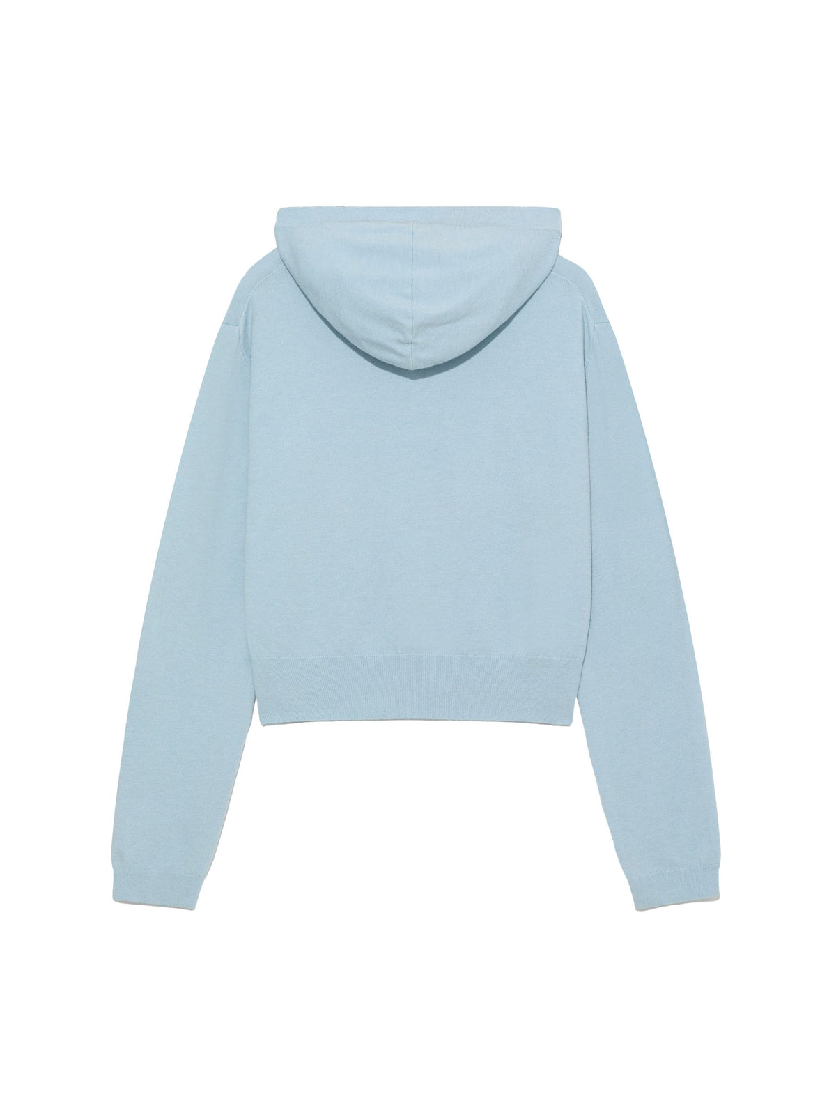 G HUG V-NECK KNIT HOODIE