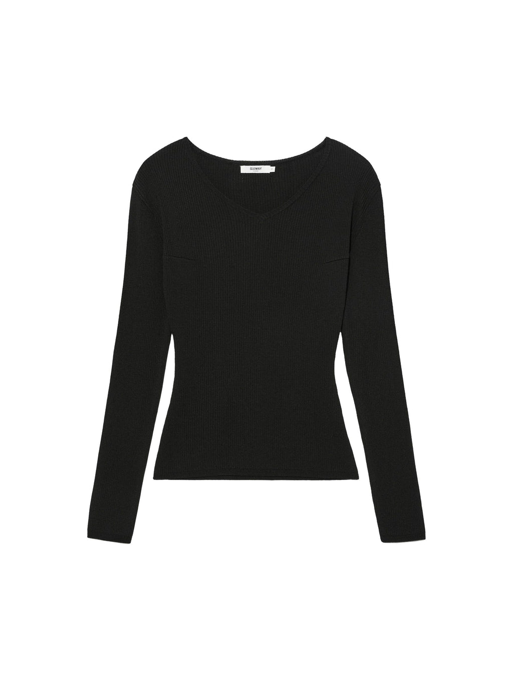 G CLASSIC RIB V-NECK KNIT