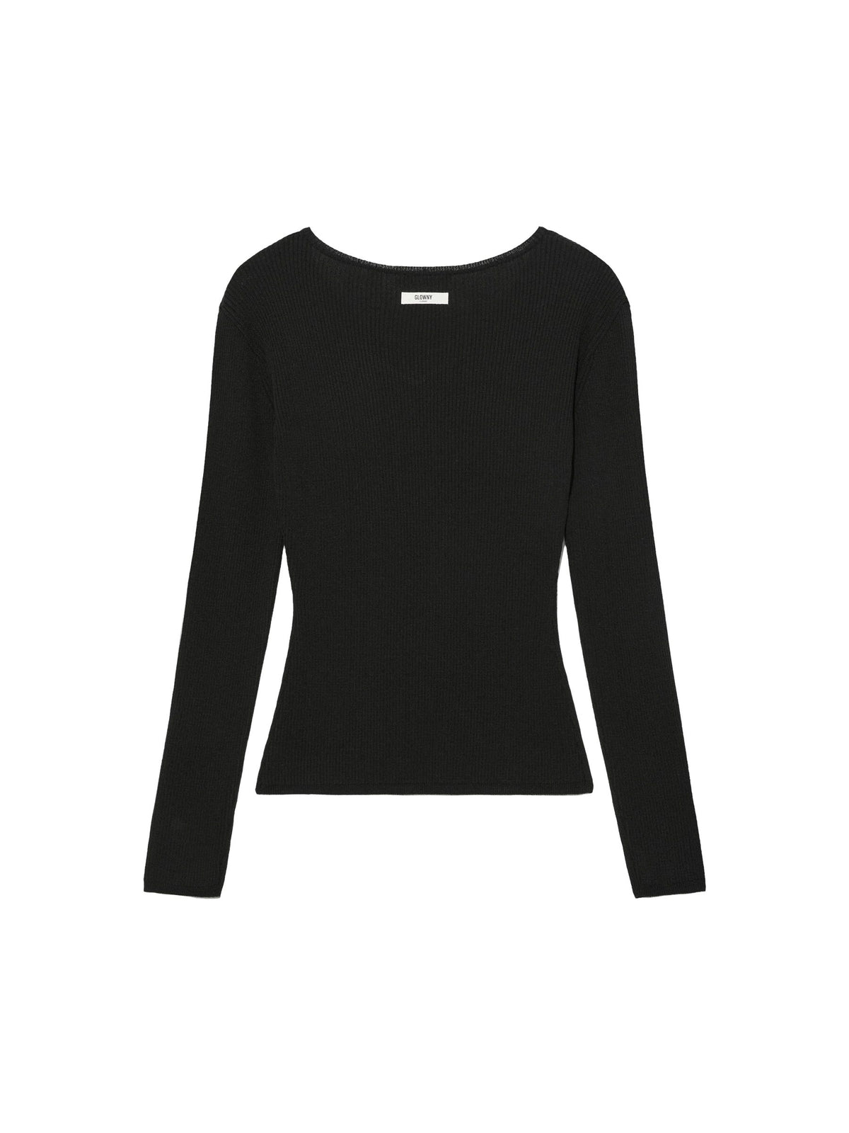 G CLASSIC RIB V-NECK KNIT