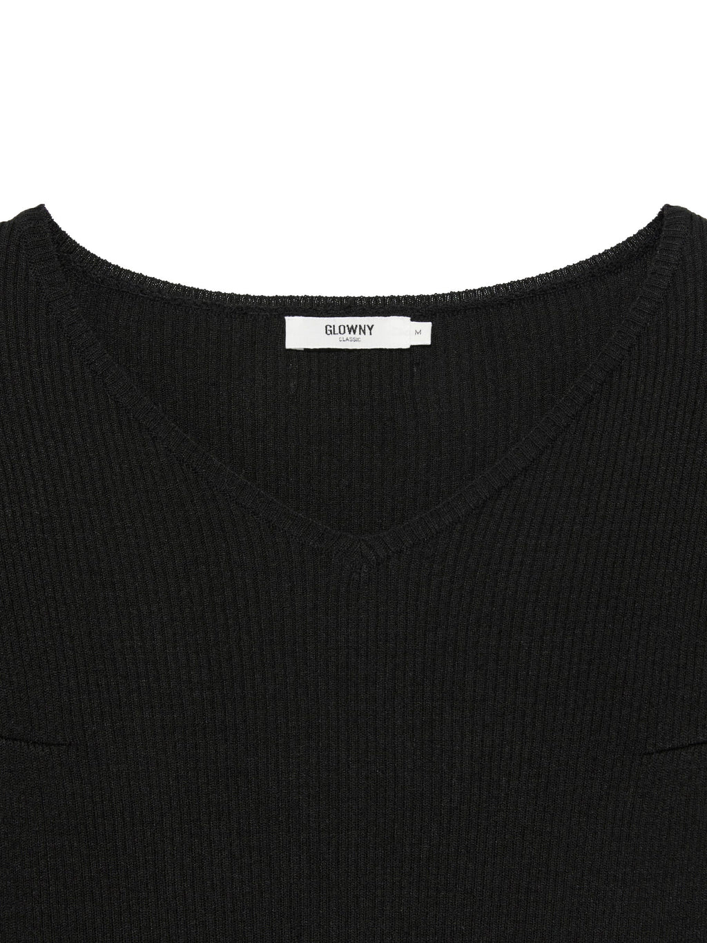 G CLASSIC RIB V-NECK KNIT