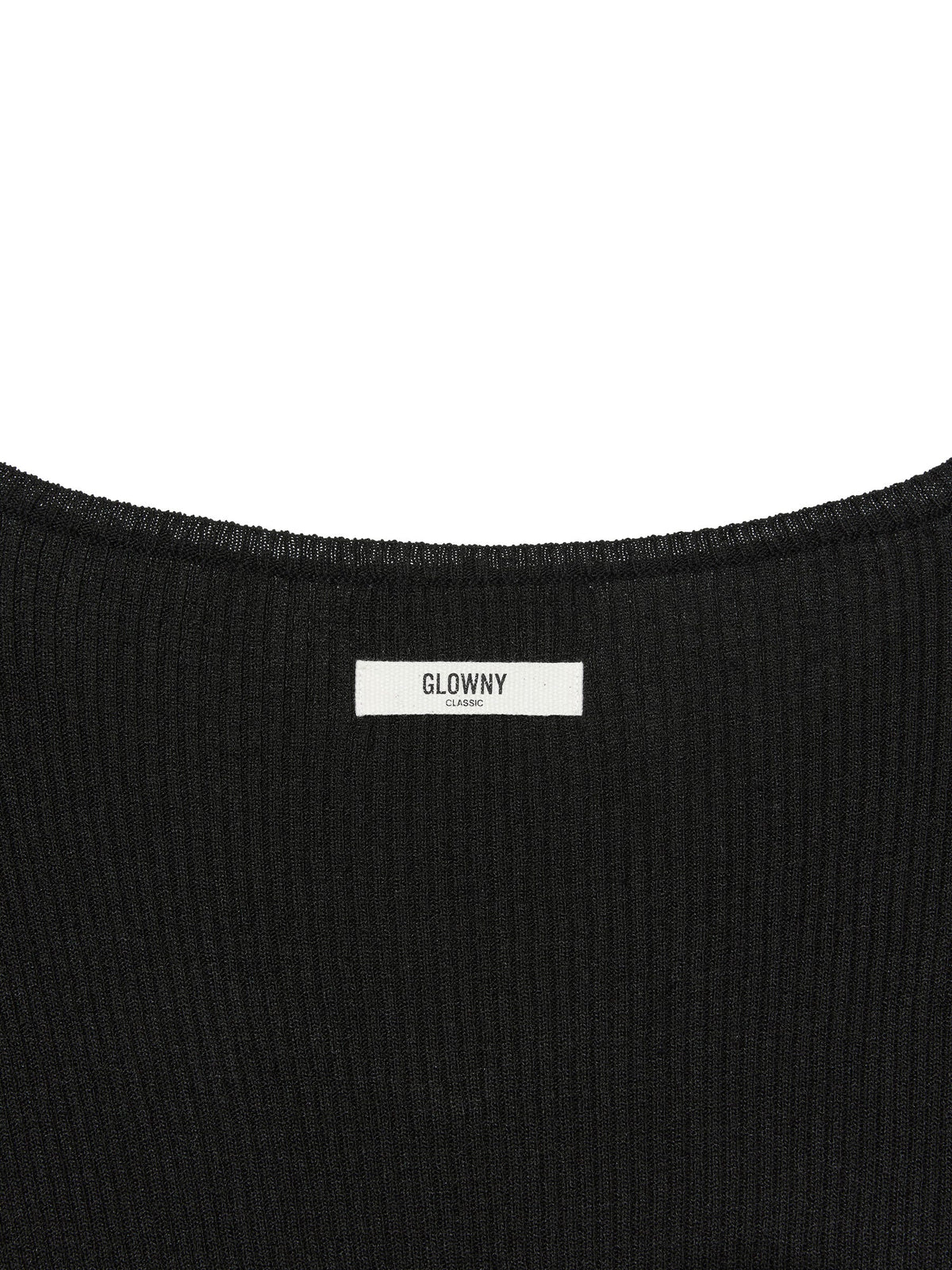 G CLASSIC RIB V-NECK KNIT