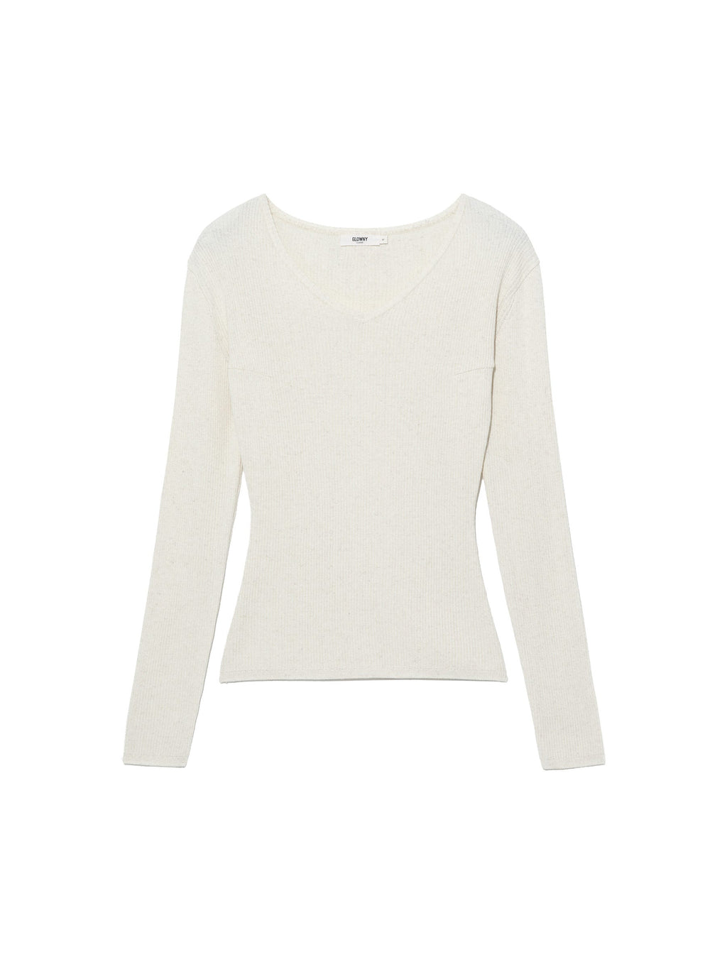 G CLASSIC RIB V-NECK KNIT