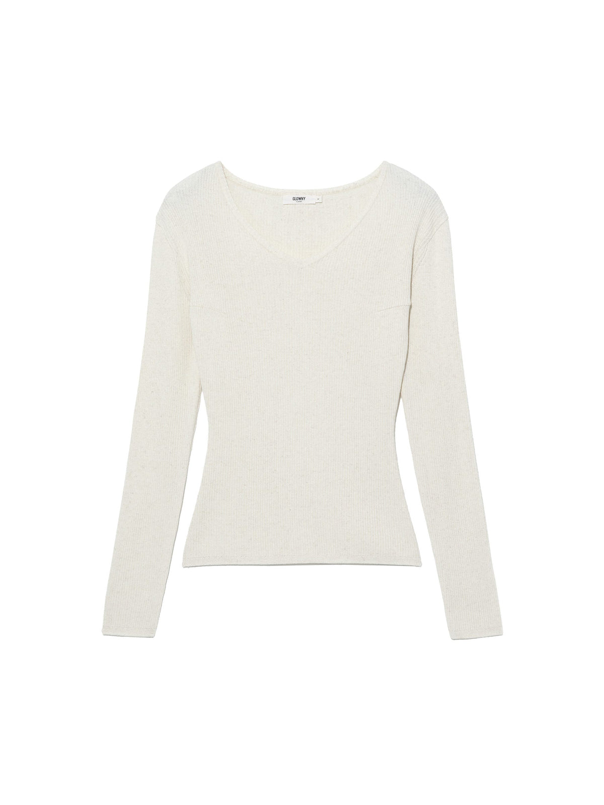 G CLASSIC RIB V-NECK KNIT