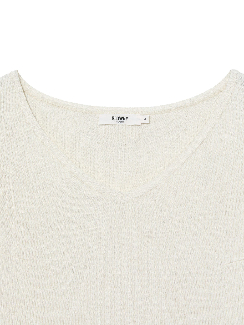 G CLASSIC RIB V-NECK KNIT
