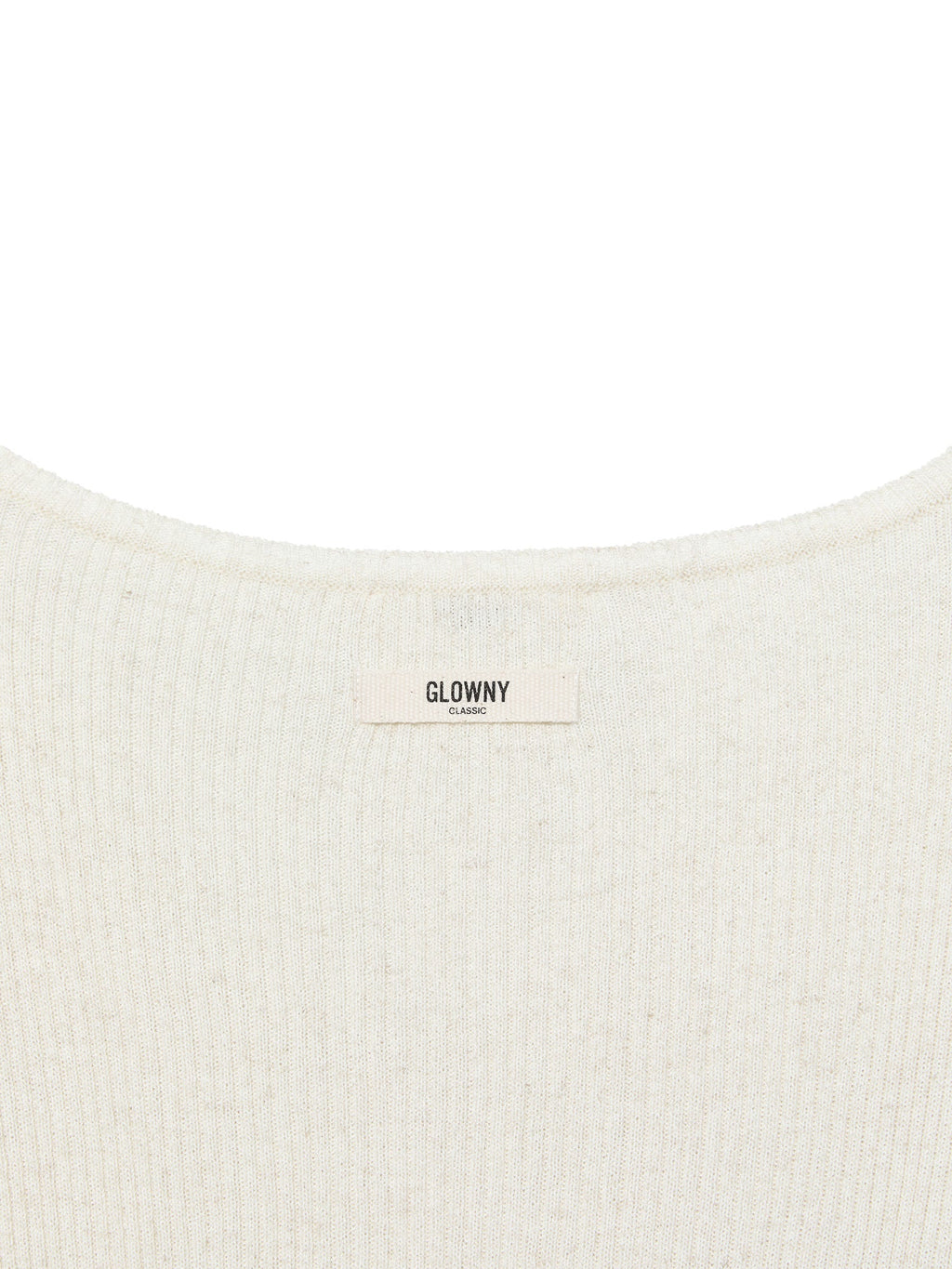 G CLASSIC RIB V-NECK KNIT