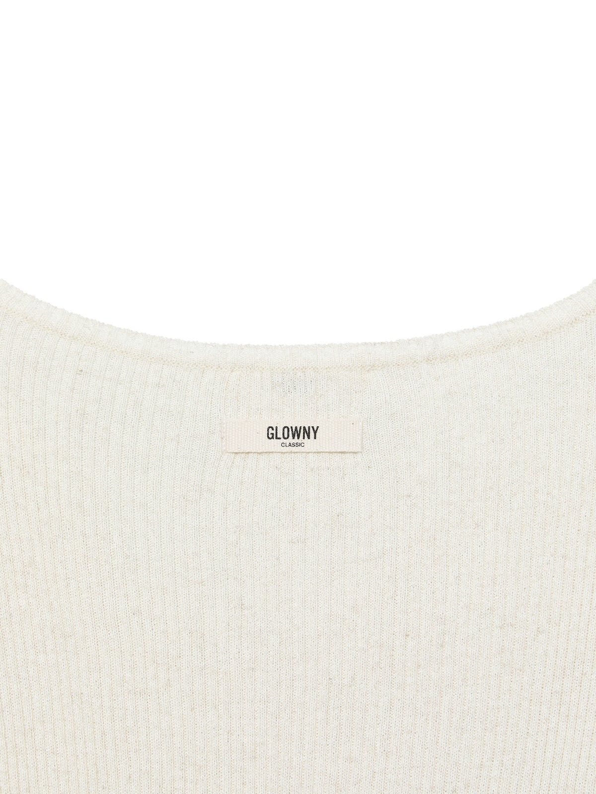 G CLASSIC RIB V-NECK KNIT