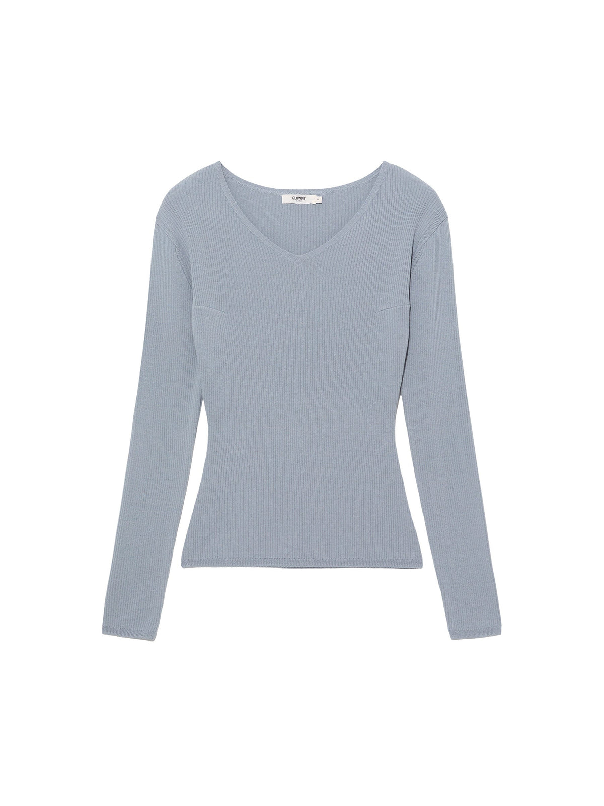 G CLASSIC RIB V-NECK KNIT