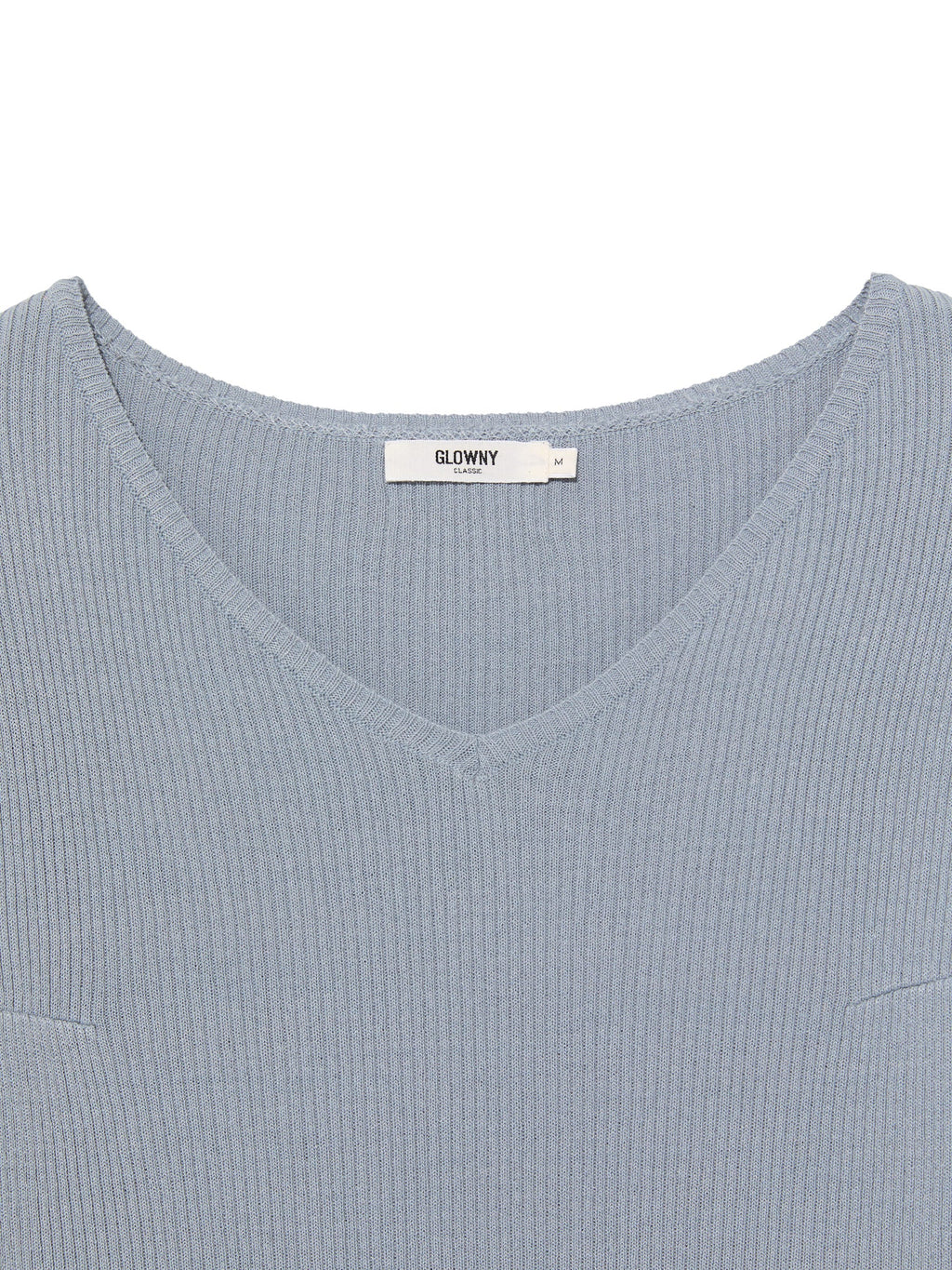 G CLASSIC RIB V-NECK KNIT