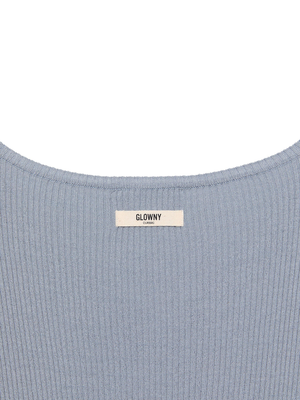 G CLASSIC RIB V-NECK KNIT