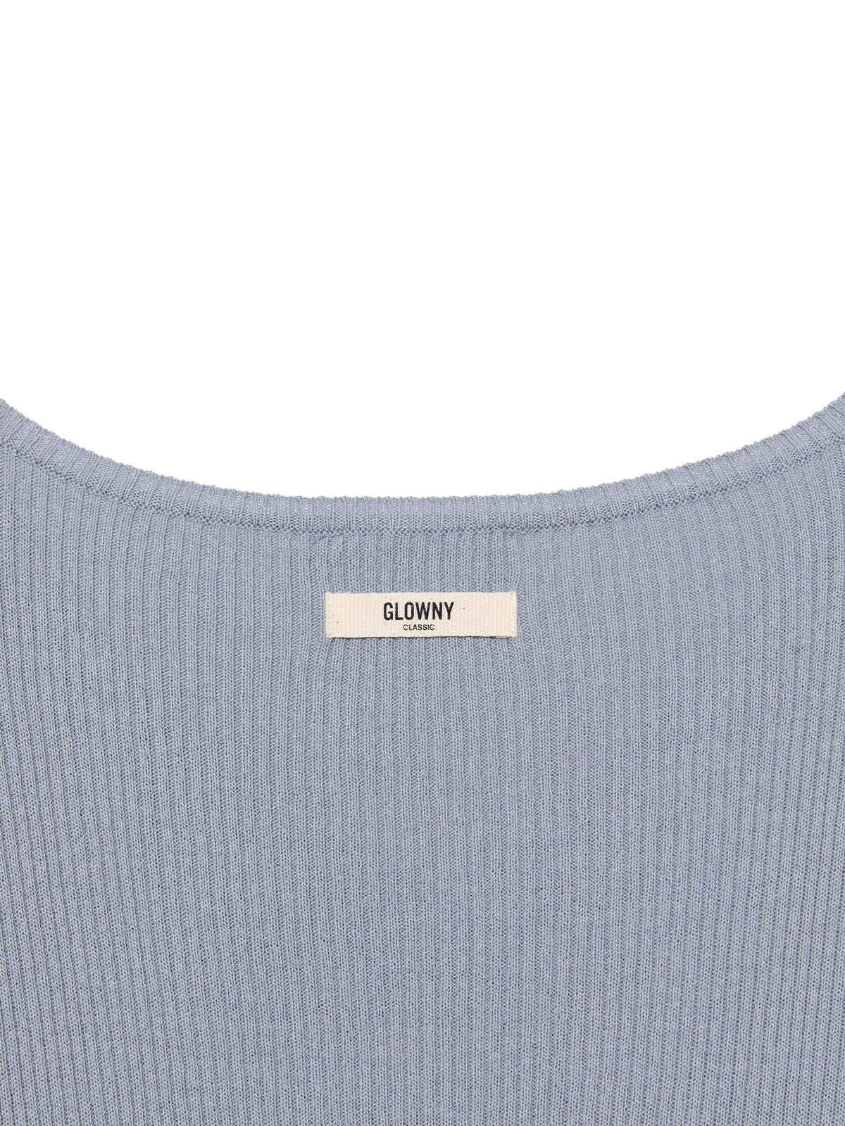 G CLASSIC RIB V-NECK KNIT