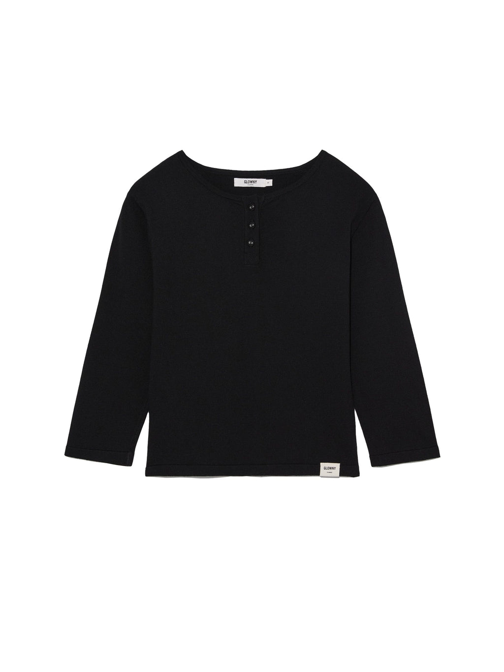 3/4 BUTTON FLY KNIT TEE