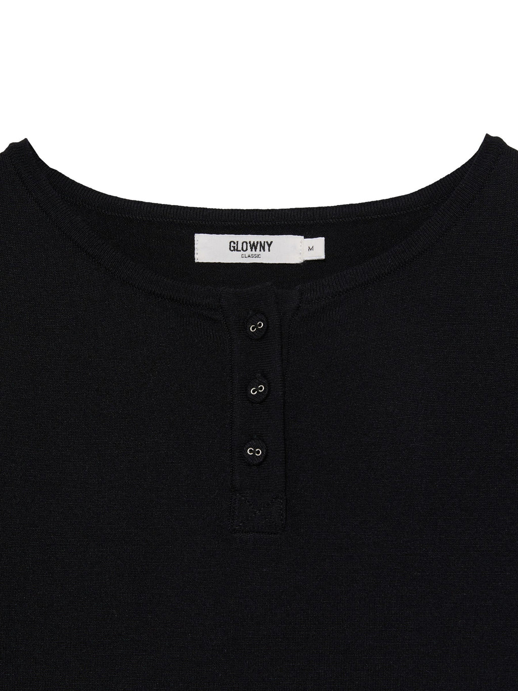 3/4 BUTTON FLY KNIT TEE