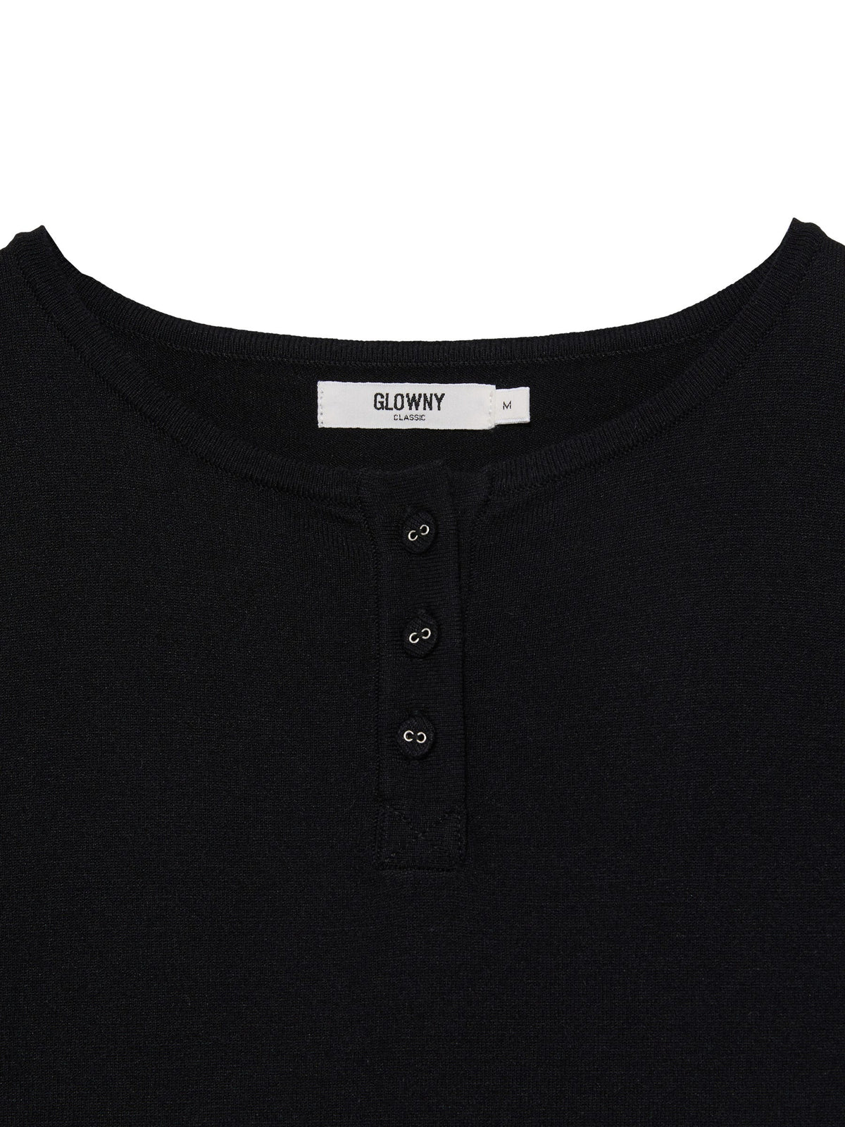 3/4 BUTTON FLY KNIT TEE