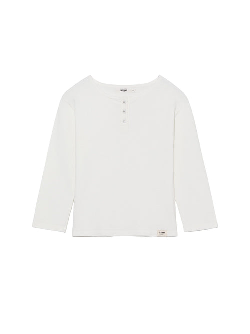 3/4 BUTTON FLY KNIT TEE