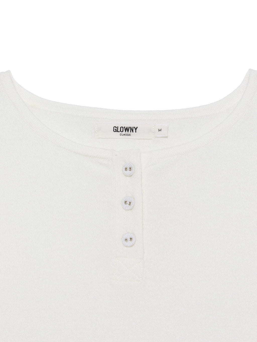 3/4 BUTTON FLY KNIT TEE