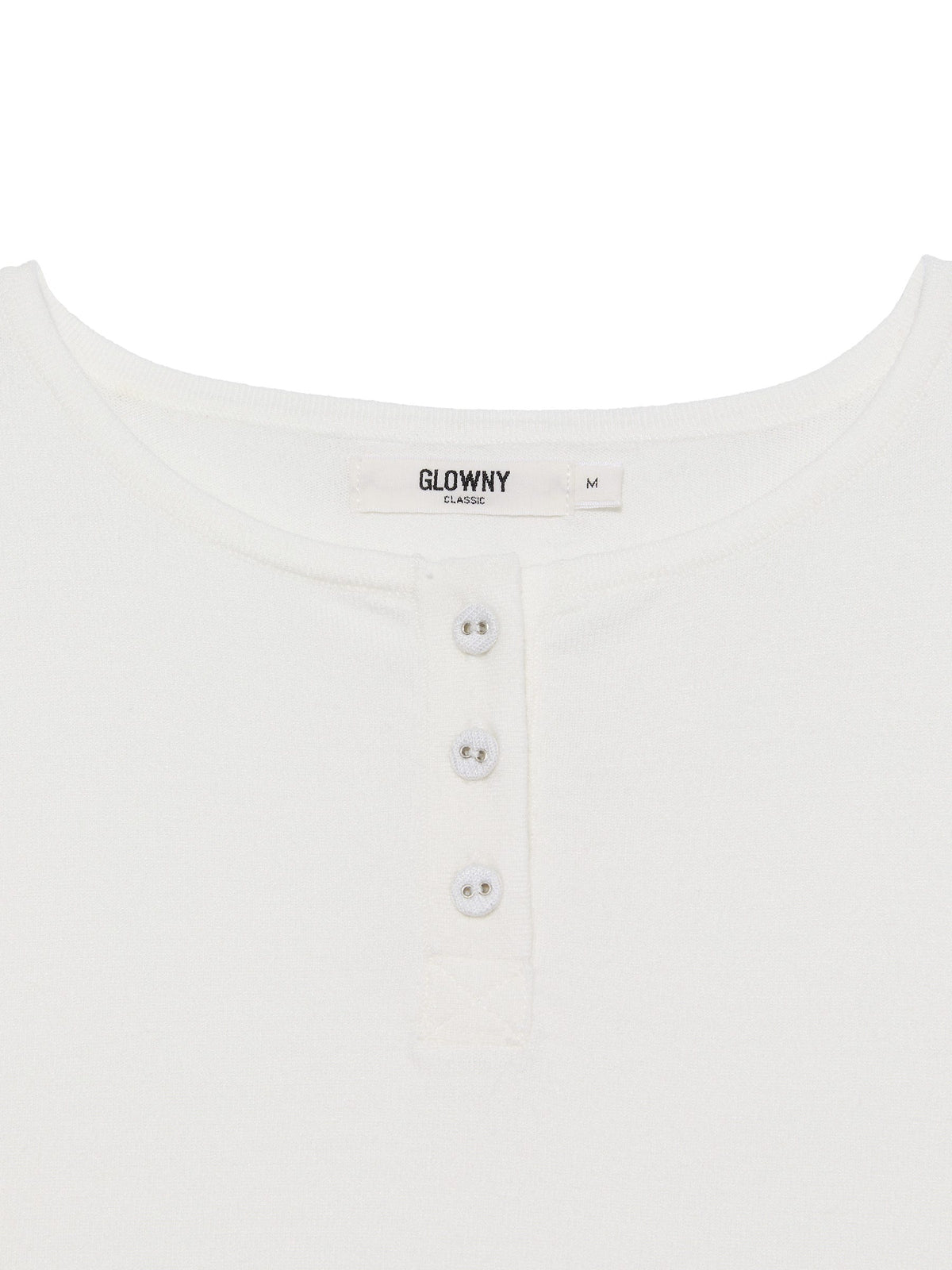 3/4 BUTTON FLY KNIT TEE