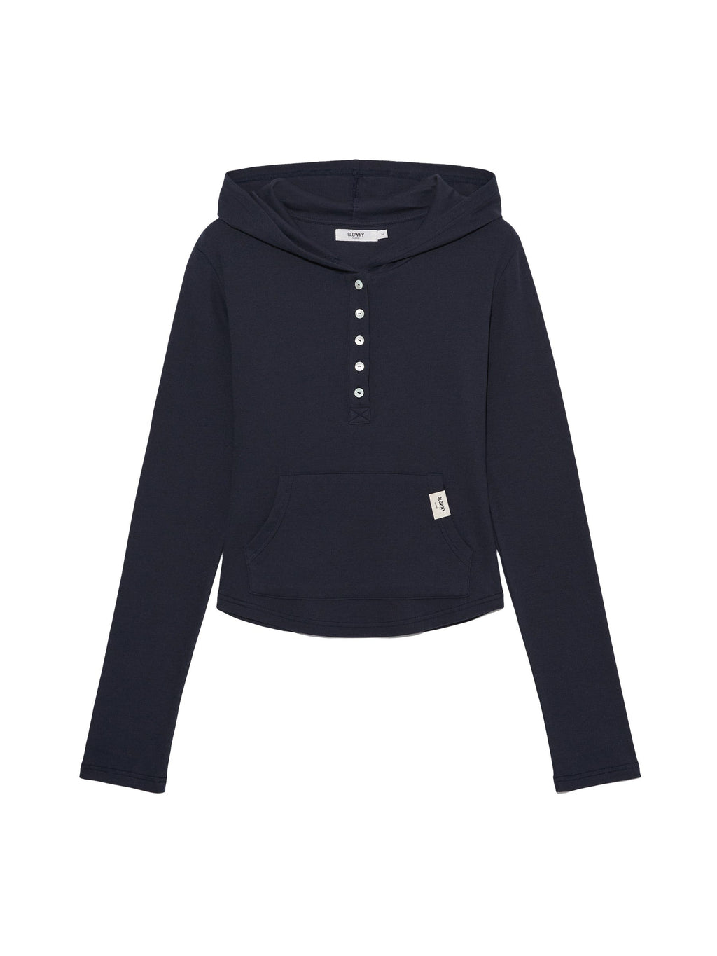 G FINE BUTTON HOODIE