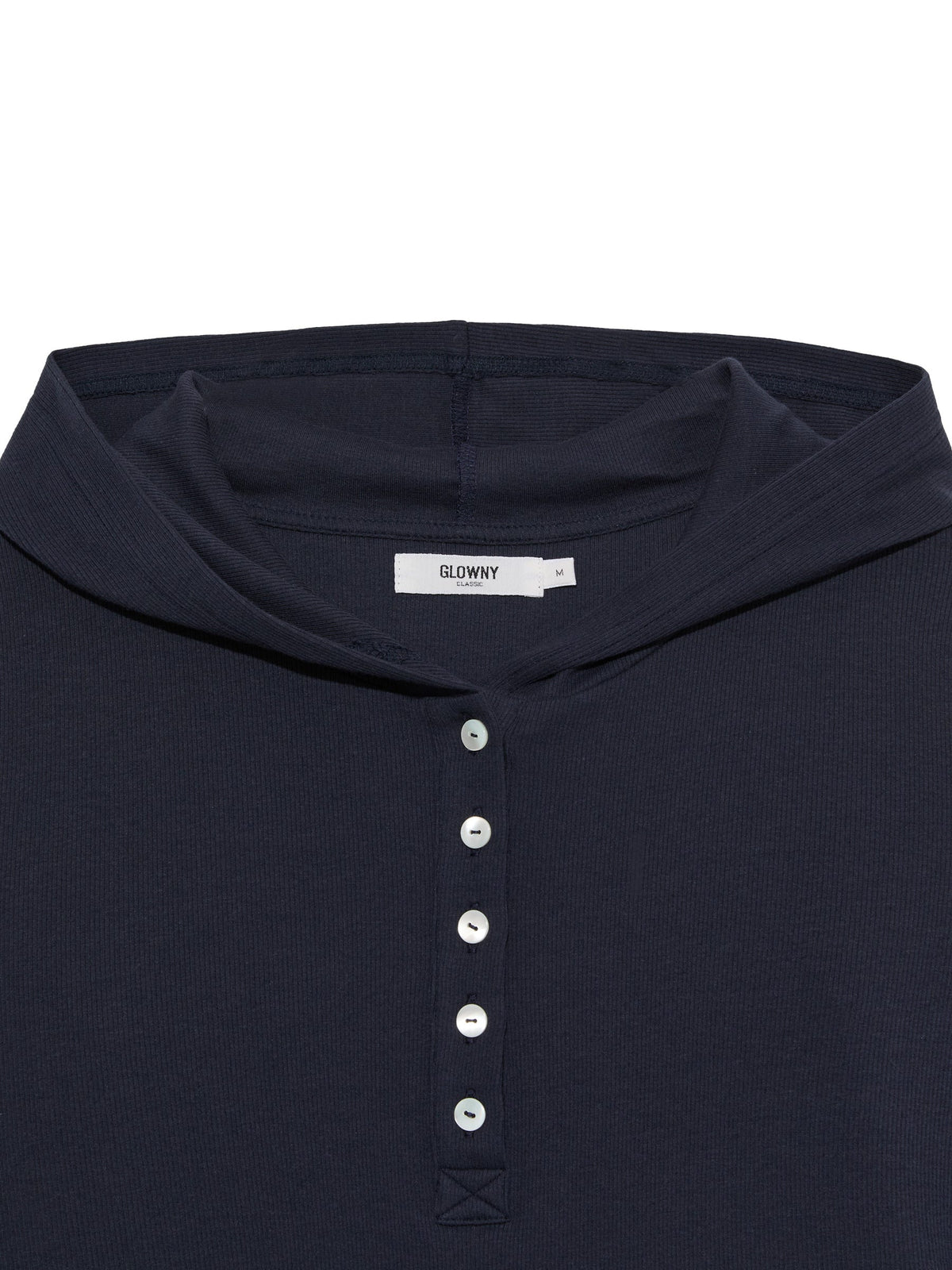 G FINE BUTTON HOODIE