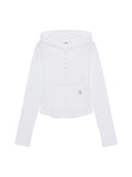 G FINE BUTTON HOODIE