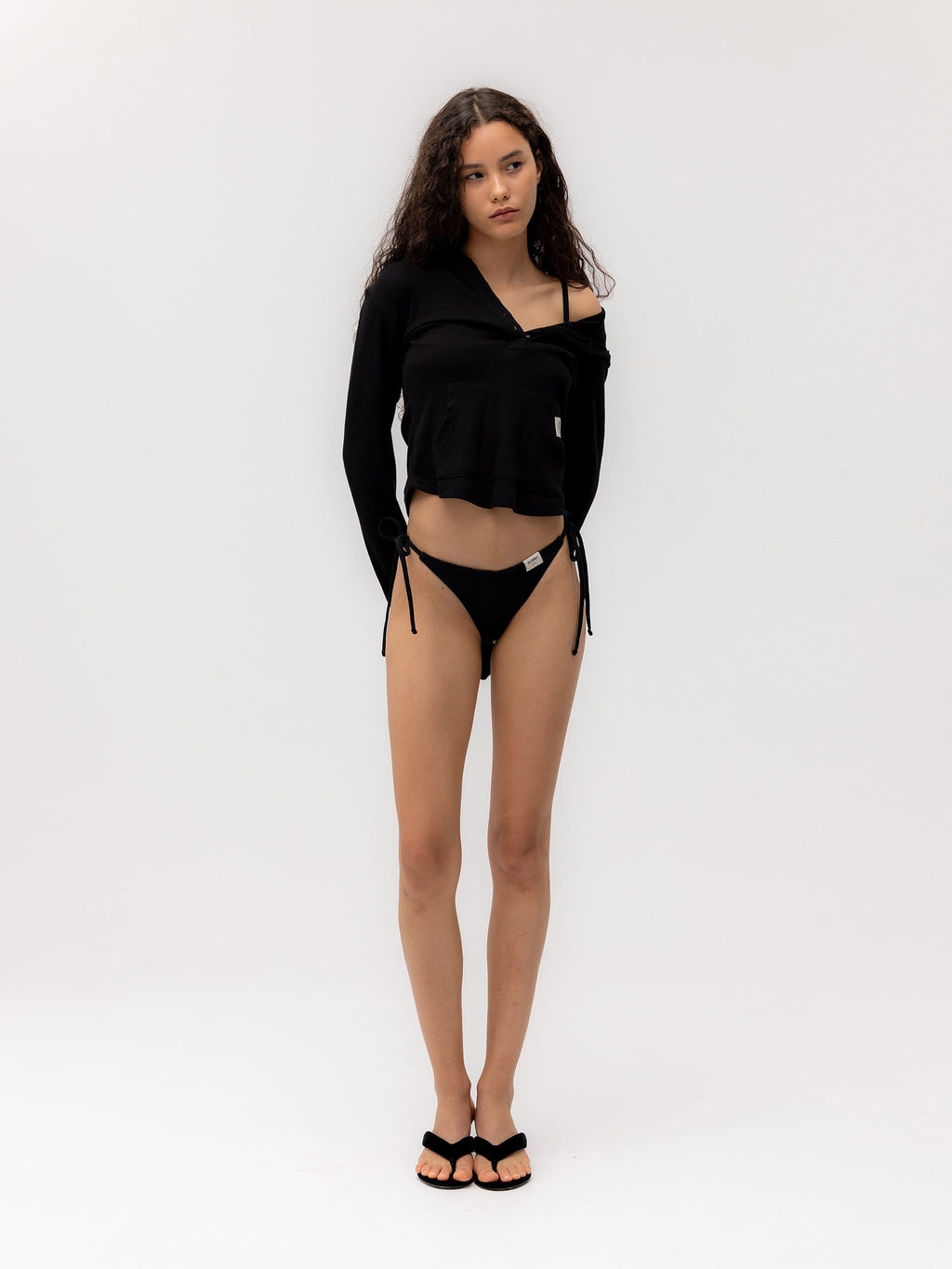 G FINE BUTTON HOODIE